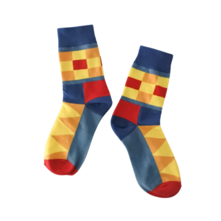 幾何学模様 カラフルポップ ソックス ユニセックス 靴下 socks sox(ソックス)