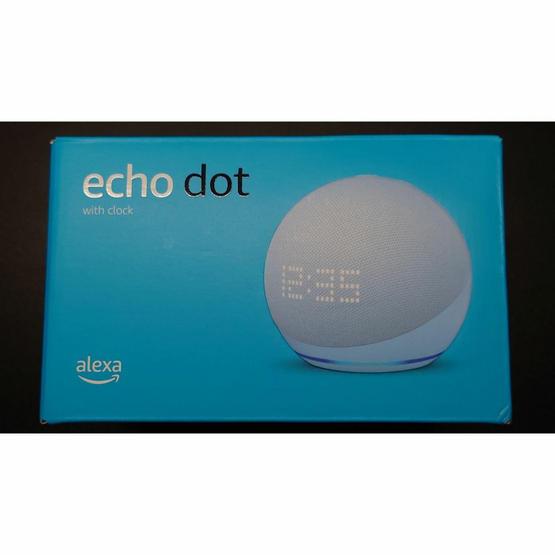 Echo Dot with clock 第5世代 時計付きスマートスピーカー 青