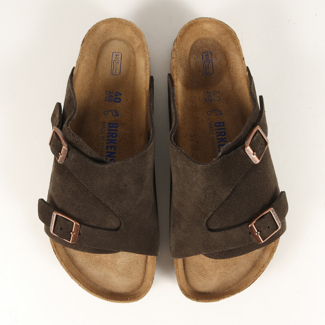 定番！BIRKENSTOCK チューリッヒ スエード 茶 40 26.0