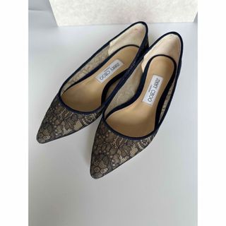 ジミーチュウ(JIMMY CHOO)のジミーチュウ　レースフラットシューズ 35(バレエシューズ)