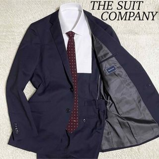 スーツカンパニー(THE SUIT COMPANY)の【美品】ザスーツカンパニー　セットアップ　スーツ　お洒落　ネイビー　L相当(セットアップ)