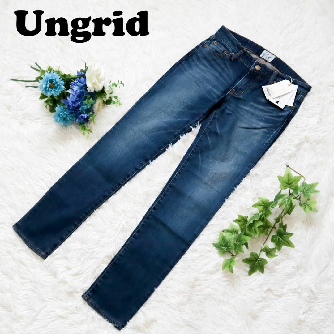 得価大得価 Ungrid - 新品未使用タグ付き Ungrid☆ダメージスキニーデニム 26の