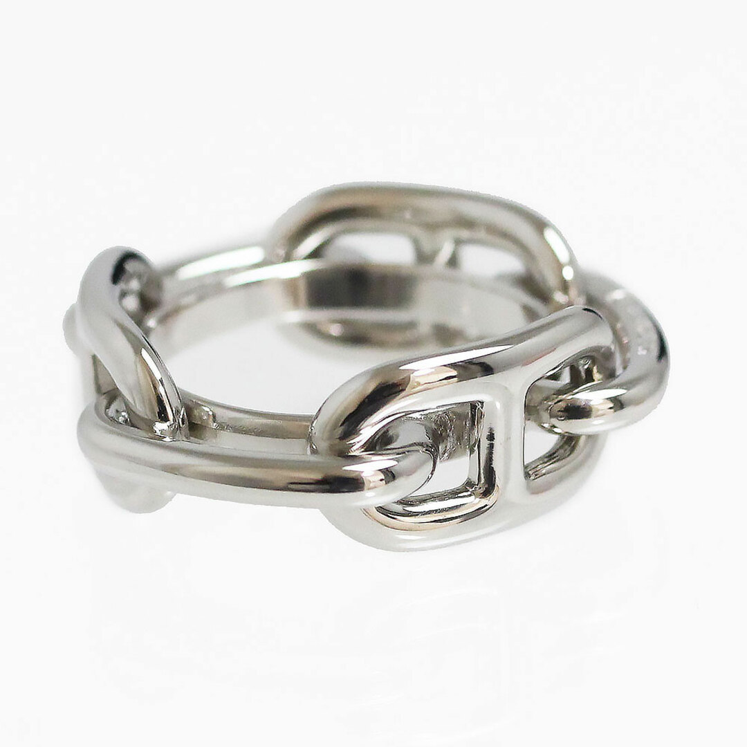 エルメス シェーヌダンクル Anneau de carre レガット ルガテ ルカデ スカーフリング 90 シルバー 箱付 HERMES(新品・未使用品)