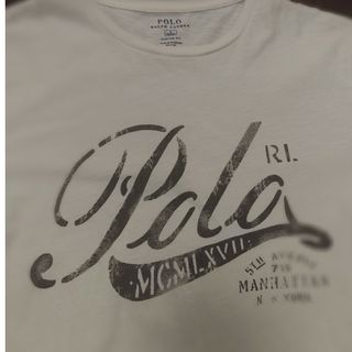 ポロラルフローレン(POLO RALPH LAUREN)のPOLO RALPH LAUREN　Tシャツ　S　白(Tシャツ/カットソー(半袖/袖なし))