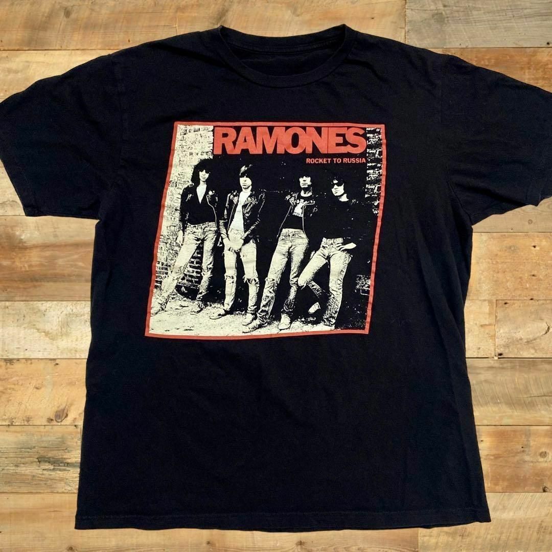 バンドＴシャツ ラモーンズ RAMONES オーバーサイズＬ ロックライブ夏