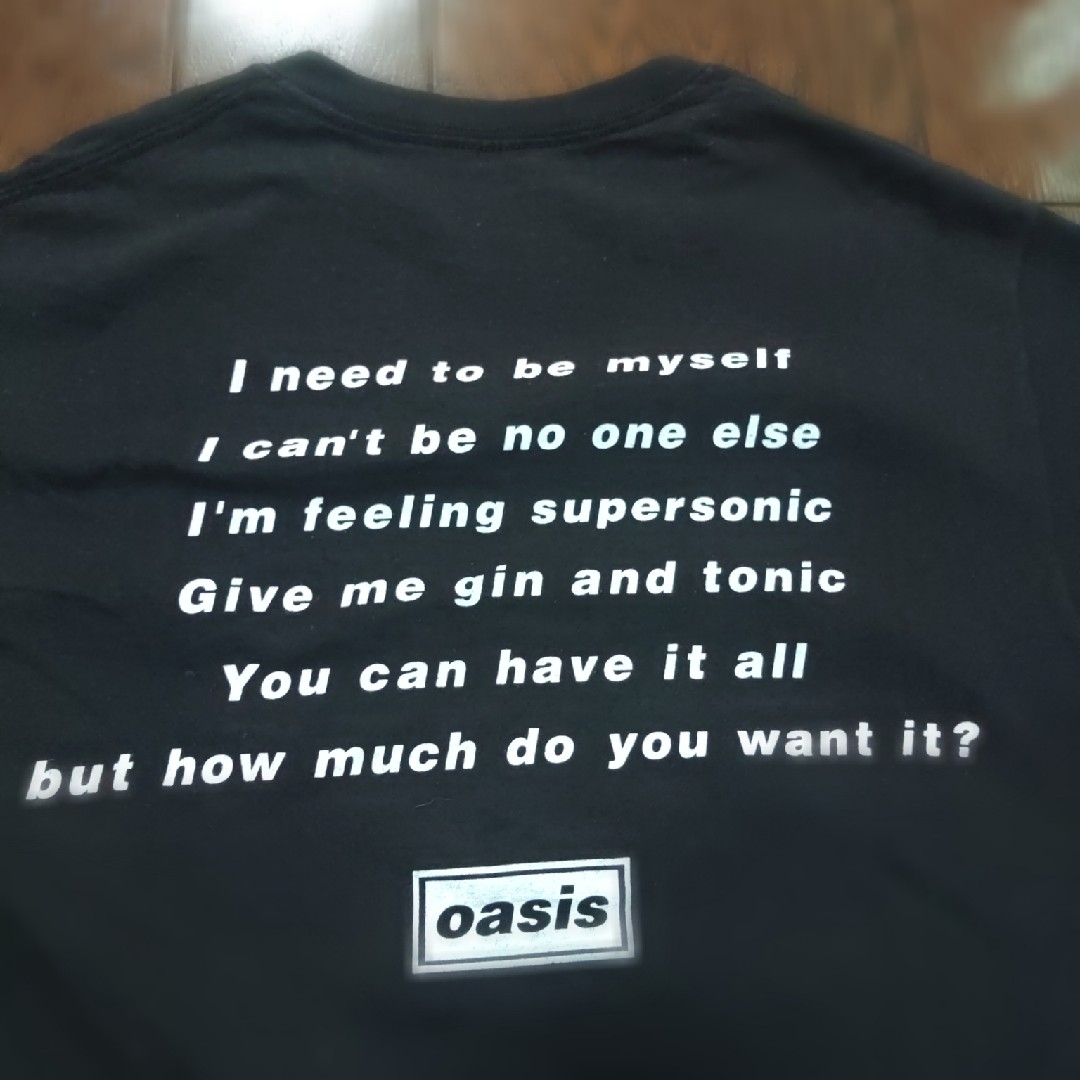 Adam et Rope'(アダムエロぺ)のoasis adam et rope SUPERSONIC Tシャツ　S　黒 メンズのトップス(Tシャツ/カットソー(半袖/袖なし))の商品写真