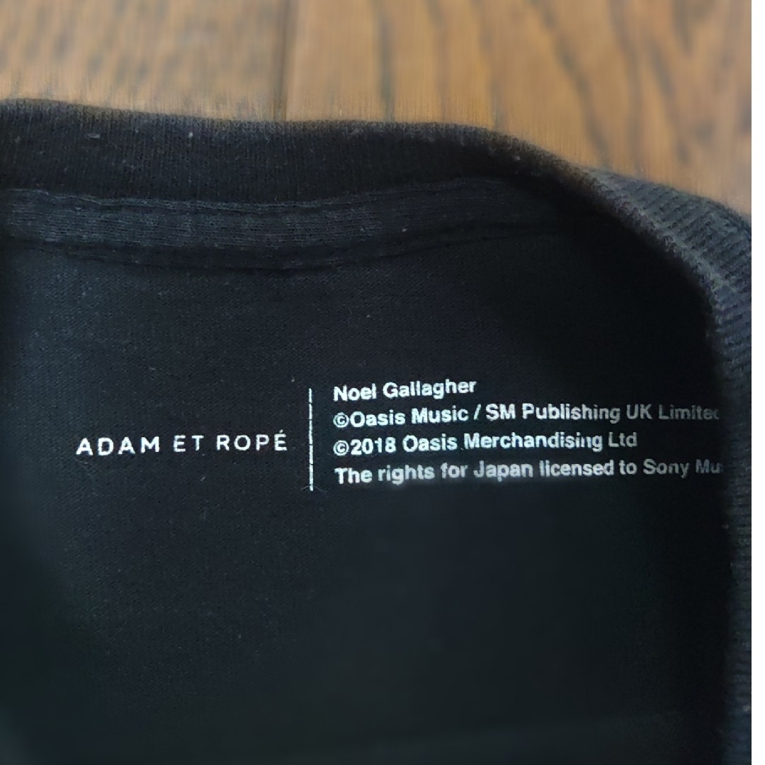 Adam et Rope'(アダムエロぺ)のoasis adam et rope SUPERSONIC Tシャツ　S　黒 メンズのトップス(Tシャツ/カットソー(半袖/袖なし))の商品写真