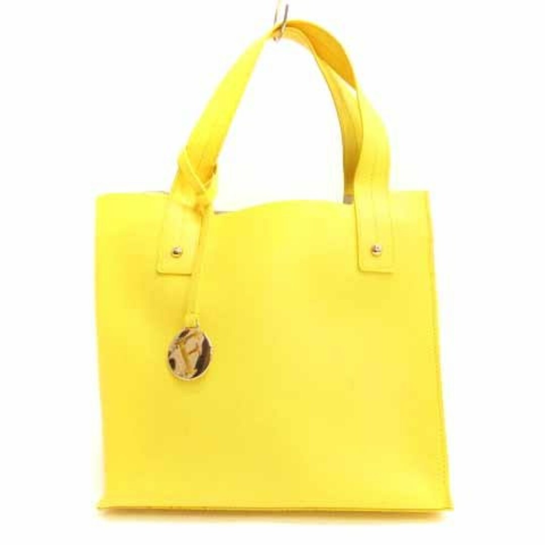 フルラ FURLA ハンドバッグ 型押し イエロー 230711E