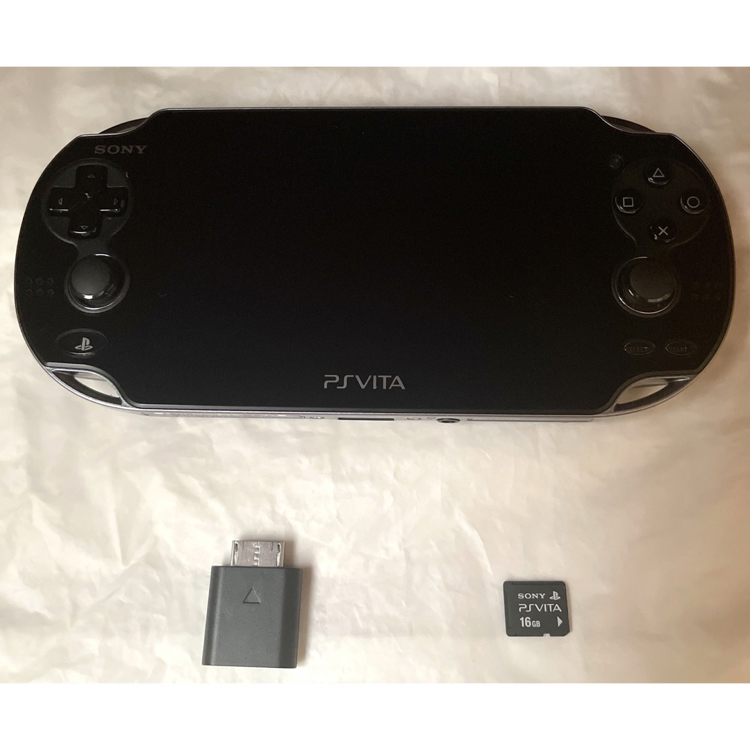 PlayStation Vita(プレイステーションヴィータ)の【極美品】PlayStationVITA PCH-1100  エンタメ/ホビーのゲームソフト/ゲーム機本体(携帯用ゲーム機本体)の商品写真