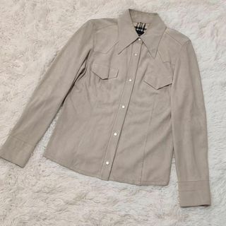 バーバリー(BURBERRY)のBurberry　バーバリー　ラムレザージャケット　ノバチェック　サイズ40(その他)