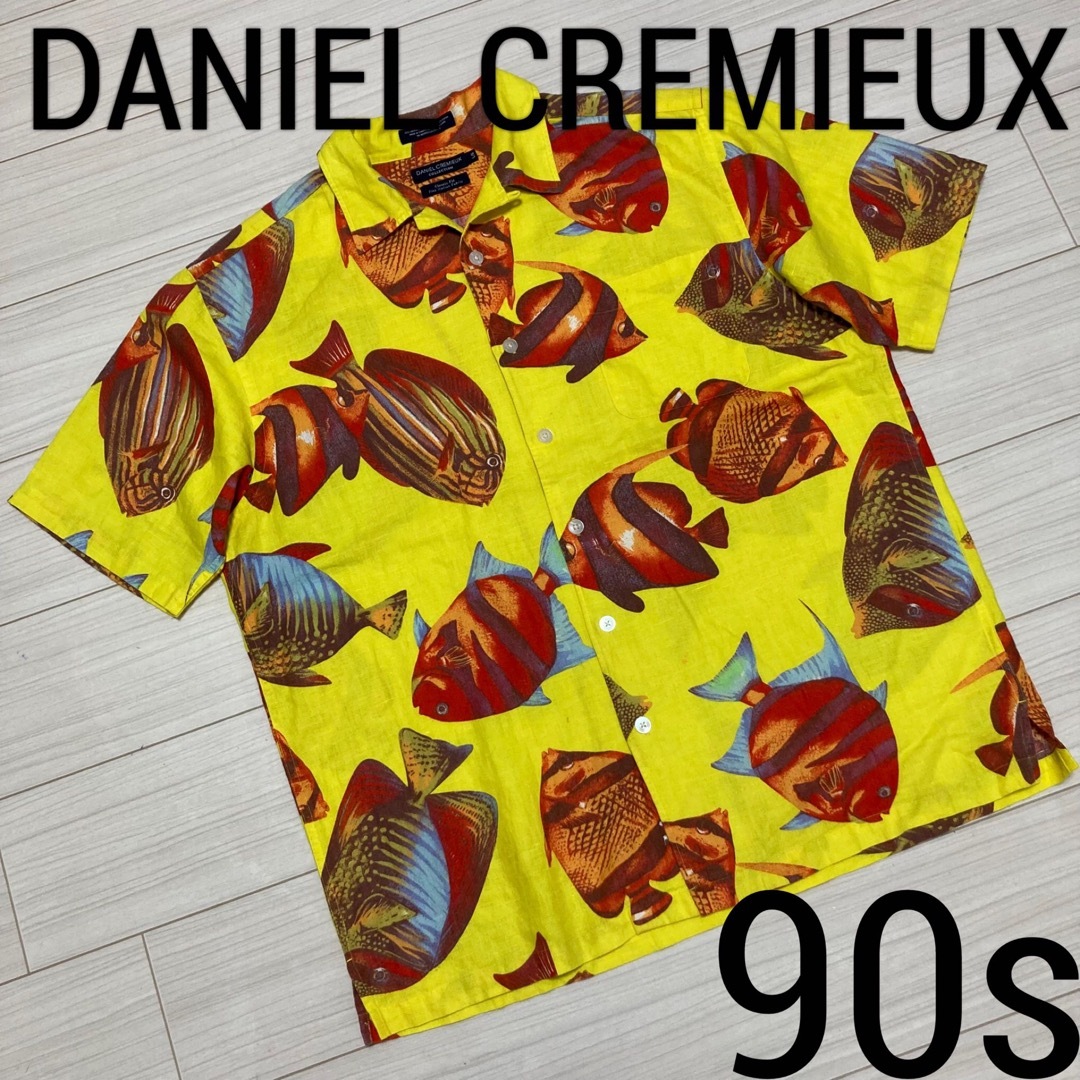 DANIEL CREMIEUX(ダニエルクレミュ)の90s■DANIEL CREMIEUX■熱帯魚 魚 麻混 リネン アロハシャツ メンズのトップス(シャツ)の商品写真