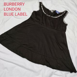 バーバリーブルーレーベル(BURBERRY BLUE LABEL)のBURBERRY LONDON　BLUE LABEL  カットソー　ノースリーブ(カットソー(半袖/袖なし))