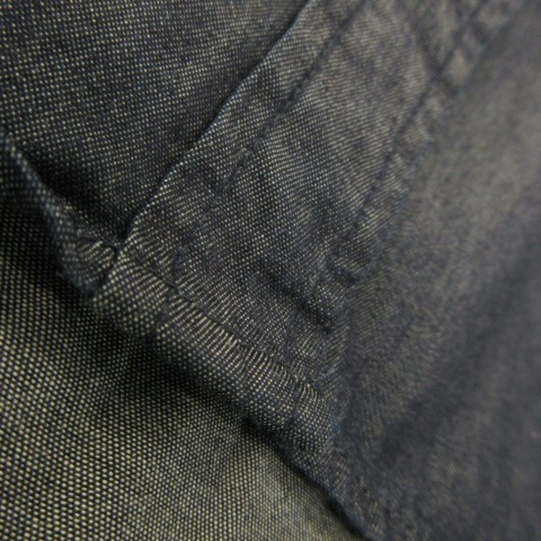 Bou Jeloud(ブージュルード)のブージュルード シャツ シャンブレー 開襟 オープンカラー 長袖 38 紺 レディースのトップス(シャツ/ブラウス(長袖/七分))の商品写真