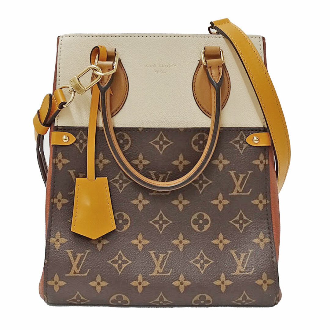 ルイ・ヴィトン LOUIS VUITTON バッグ モノグラム レディース ブランド ハンドバッグ ショルダーバッグ 2way カーフ フォールド トートMM キャメルサンビームクレーム M45376