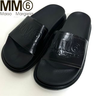 エムエムシックス(MM6)の MM6 Maison Margiela 牛革 ロゴ サンダル 24.5cm(サンダル)