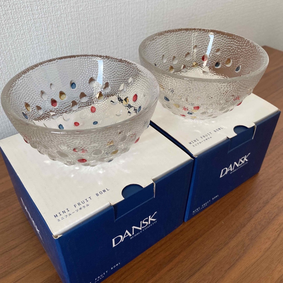 DANSK - 【新品未使用 】DANSK フルーツボウル ミニ 2個セットの DANSK - 【新品未使用 】DANSK フルーツボウル ミニ 2個セットの
