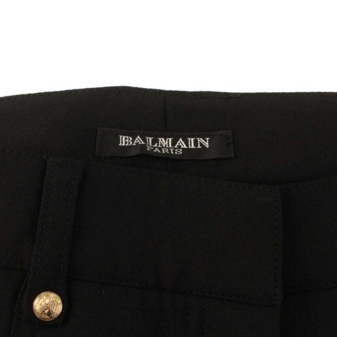 BALMAIN(バルマン)のバルマン スキニー スリム パンツ キルティング ストレッチ 38 M 黒 レディースのパンツ(その他)の商品写真