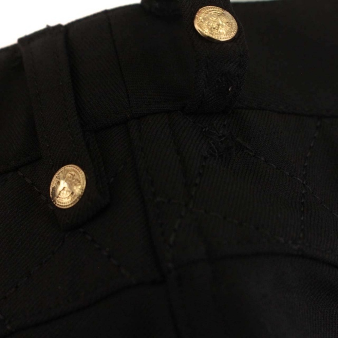 BALMAIN(バルマン)のバルマン スキニー スリム パンツ キルティング ストレッチ 38 M 黒 レディースのパンツ(その他)の商品写真