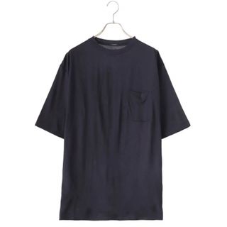 コモリ(COMOLI)のサマーウール天竺　Tシャツ　コモリ　23ss comoli 4 ネイビー(Tシャツ/カットソー(半袖/袖なし))