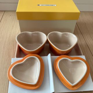 ルクルーゼ(LE CREUSET)のLECREUSET　プチラムカンダムールセット（ハート型・陶器）(食器)