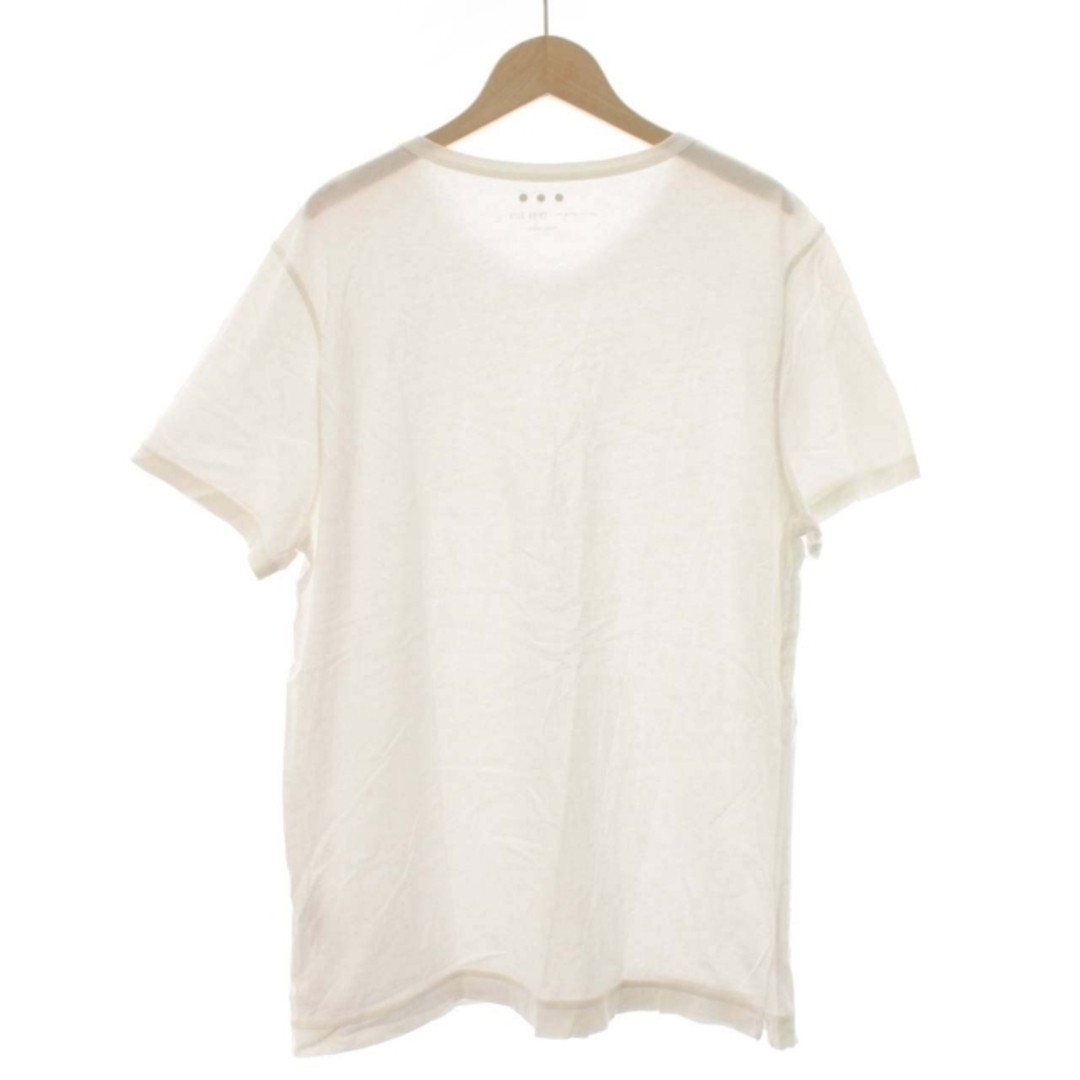 three dots(スリードッツ)のスリードッツ three dots Tシャツ カットソー Vネック 半袖 L 白 メンズのトップス(Tシャツ/カットソー(半袖/袖なし))の商品写真