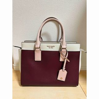 ケイトスペードニューヨーク(kate spade new york)のケイトスペード ハンドバッグ ショルダーバッグ 2way ワインレッド ピンク(ハンドバッグ)