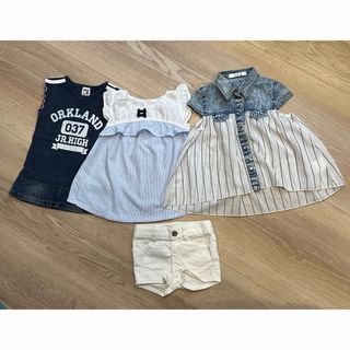 ベビーギャップ(babyGAP)の【子供服】まとめ売り 女の子 夏服　80サイズ　ワンピース(ワンピース)