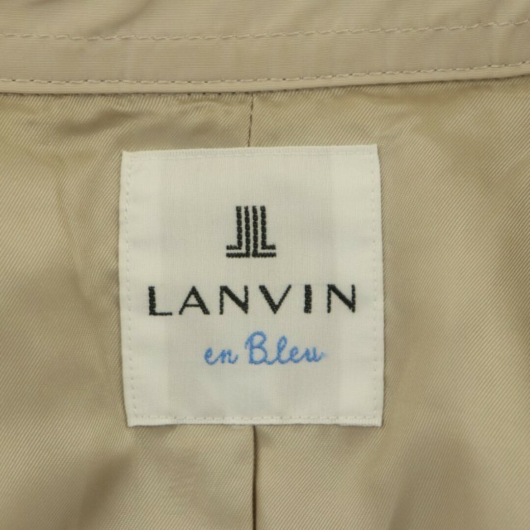 LANVIN en Bleu(ランバンオンブルー)のランバンオンブルー グログラントレンチコート スプリングコート ロング ベージュ レディースのジャケット/アウター(トレンチコート)の商品写真