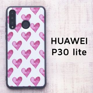 HUAWEI P30 lite レッド ハート ソフトケース カバー(モバイルケース/カバー)