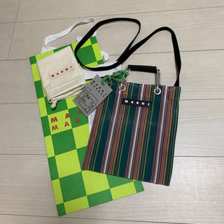 マルニ(Marni)のマルニマーケット  ショルダーバッグ　ミニ　ストライプ(ショルダーバッグ)