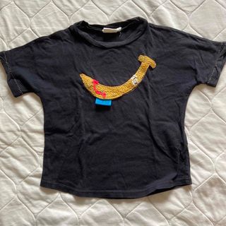 コドモビームス(こどもビームス)の美品※oeufneuf ウフヌフ バナナ アップリケ Tシャツ(Tシャツ/カットソー)