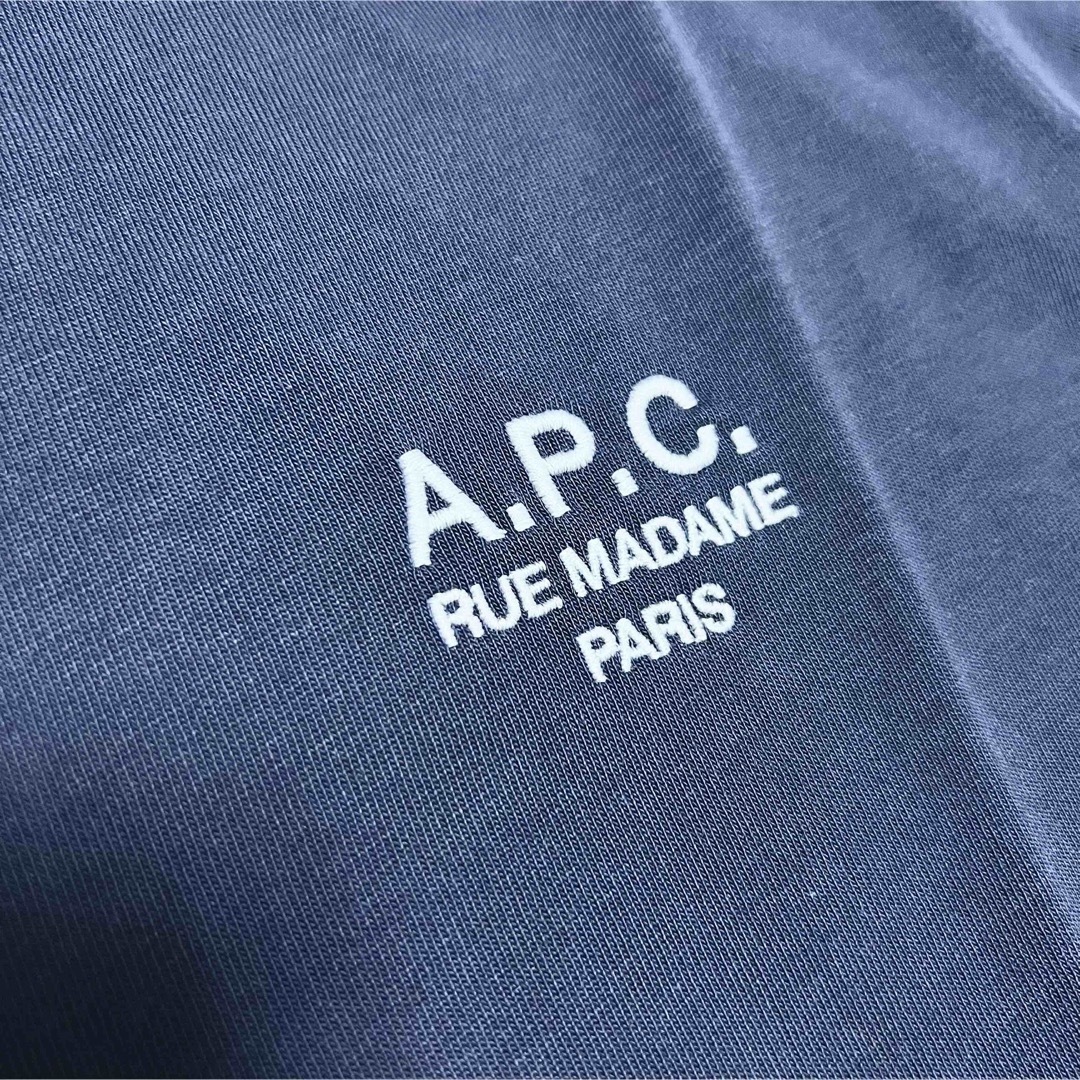 A.P.C - A.P.C. アーペーセー Raymond Tシャツ APC 胸 刺繍 ロゴ 紺の