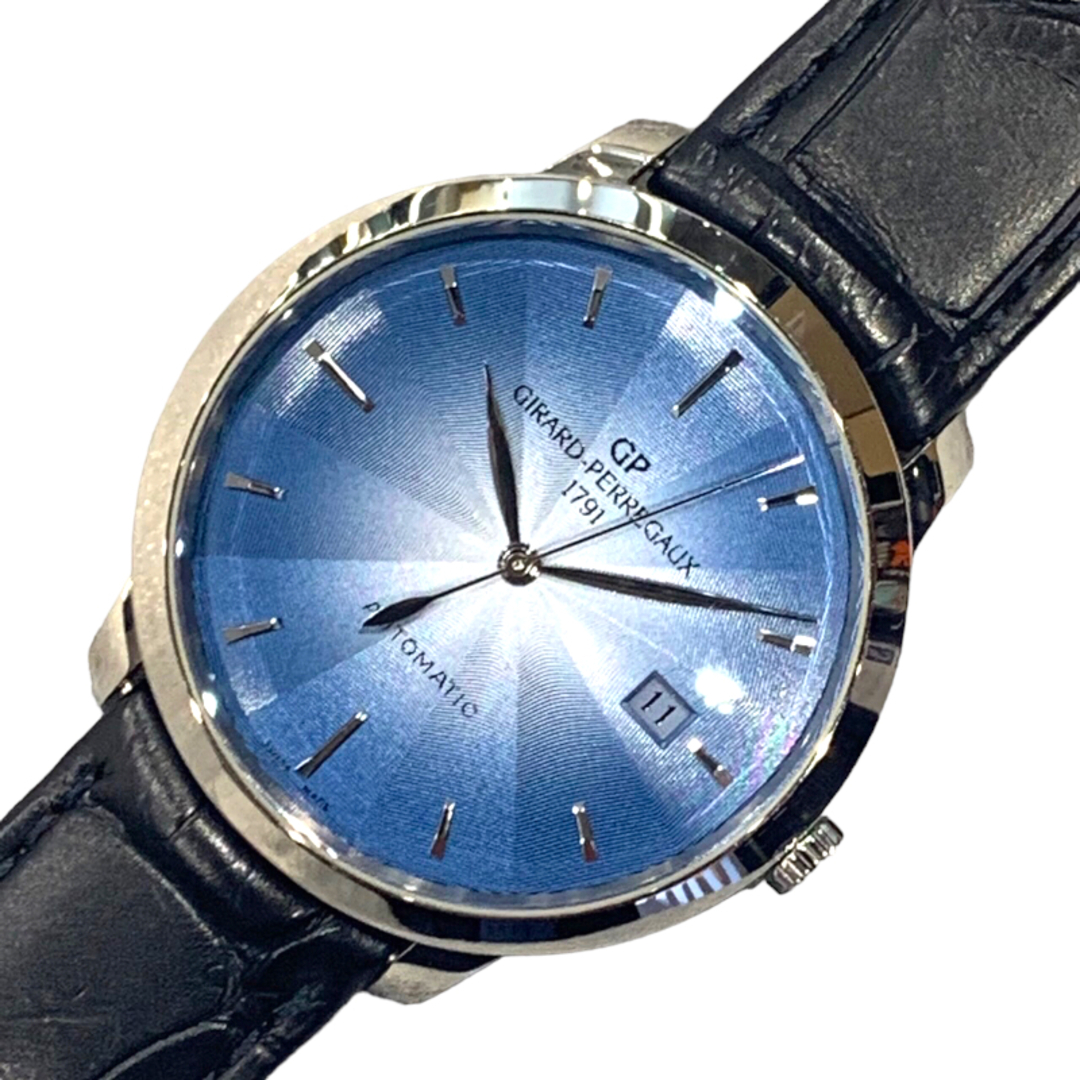 ジラール・ペルゴ GIRARD PERREGAUX 1966 49555-11-431-BB60 ブルー ステンレススチール 自動巻き メンズ 腕時計