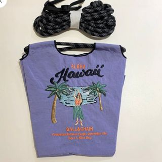 ボールアンドチェーン　HAWAII 刺繍デザインナイロンバッグ スモールサイズ (エコバッグ)