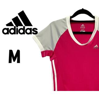 アディダス(adidas)のアディダス　半袖 Tシャツ　スポーツウェア　ピンク　M　K00150(Tシャツ(半袖/袖なし))