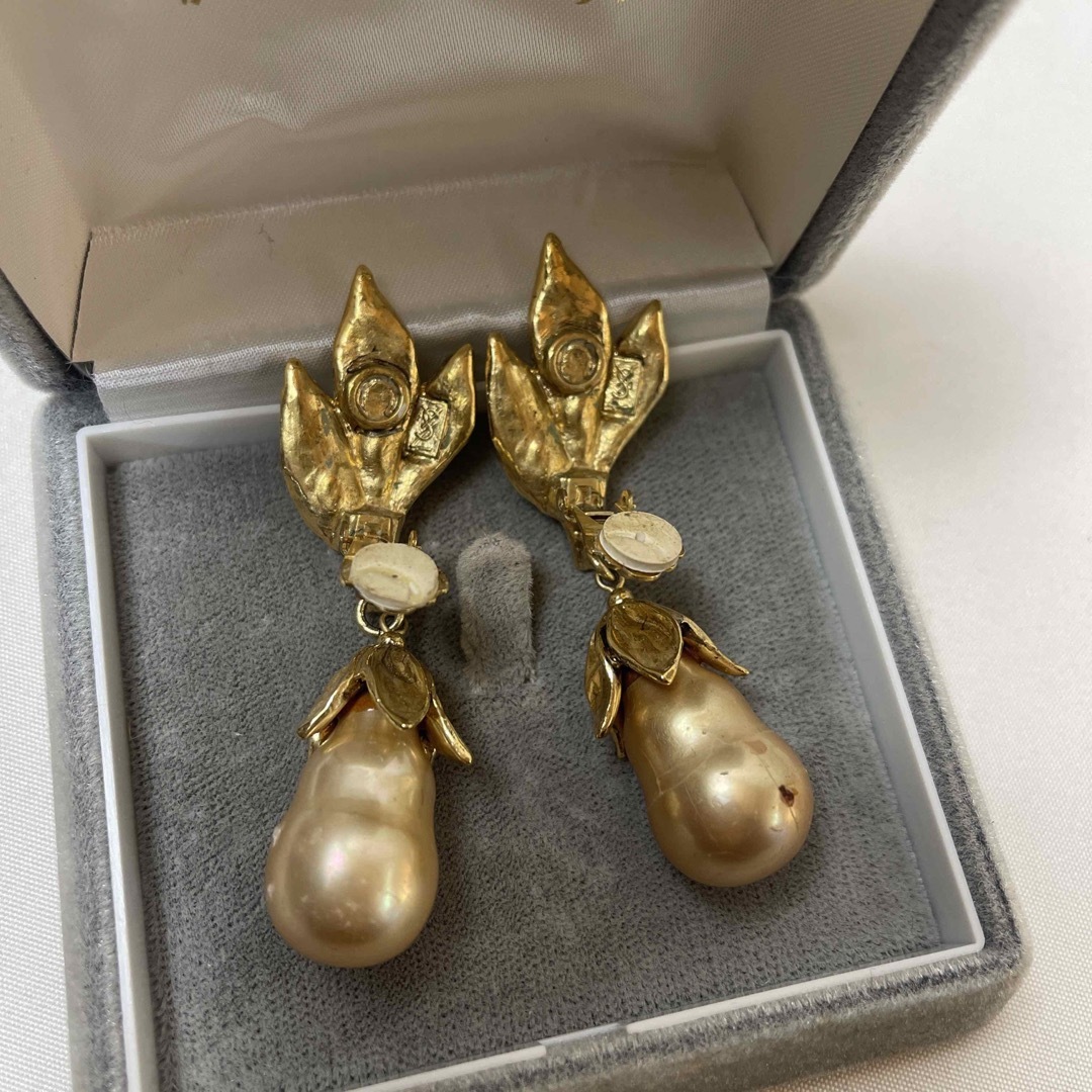 YVES SAINT LAURENT ドロップ イヤリング ヴィンテージアクセサリー