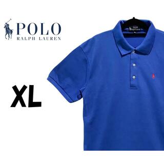 ポロラルフローレン(POLO RALPH LAUREN)のポロラルフローレン　半袖 ポロシャツ　ワンポイント　ブルー　XL　K00144(ポロシャツ)