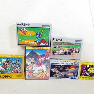 ニンテンドウ(任天堂)の美品　FC ファミコン　スーパーマリオ　ピンボール　ベースボール　エクセリオン(家庭用ゲームソフト)