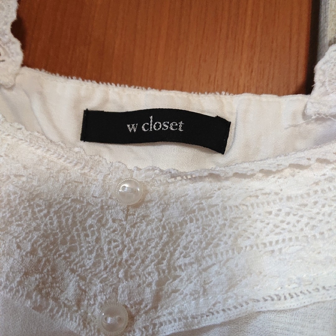 w closet(ダブルクローゼット)のcloset レースキャミブラウス ダブルクローゼット レディースのトップス(シャツ/ブラウス(半袖/袖なし))の商品写真