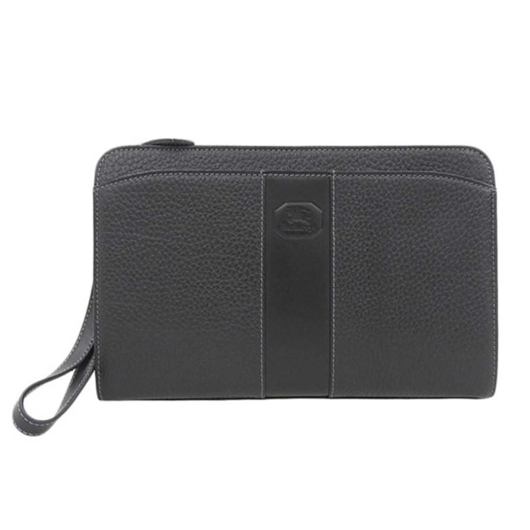 新しいブランド 【中古】Burberrys バーバリーズ レザー クラッチ