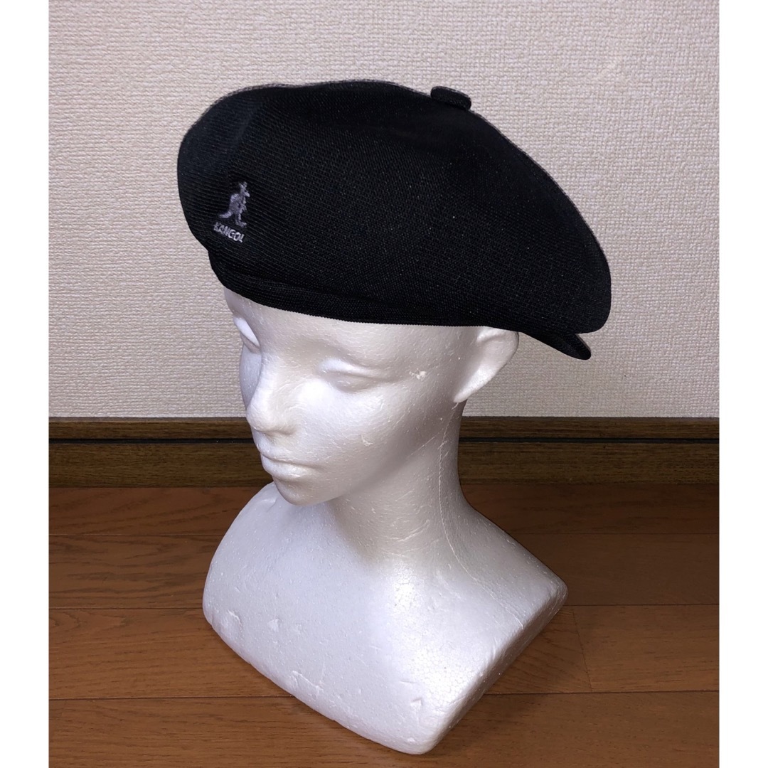 KANGOL(カンゴール)のM 美品 KANGOL キャスケット カンゴール ベレー帽 ブラック ハンチング メンズの帽子(キャスケット)の商品写真