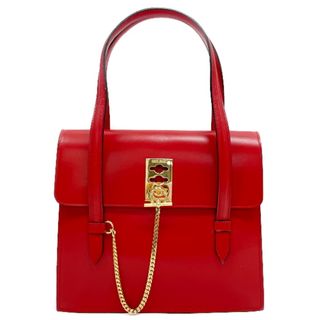 セリーヌ(celine)のCELINE リング金具 チェーンロック スクエア ヴィンテージ ハンドバッグ(ハンドバッグ)