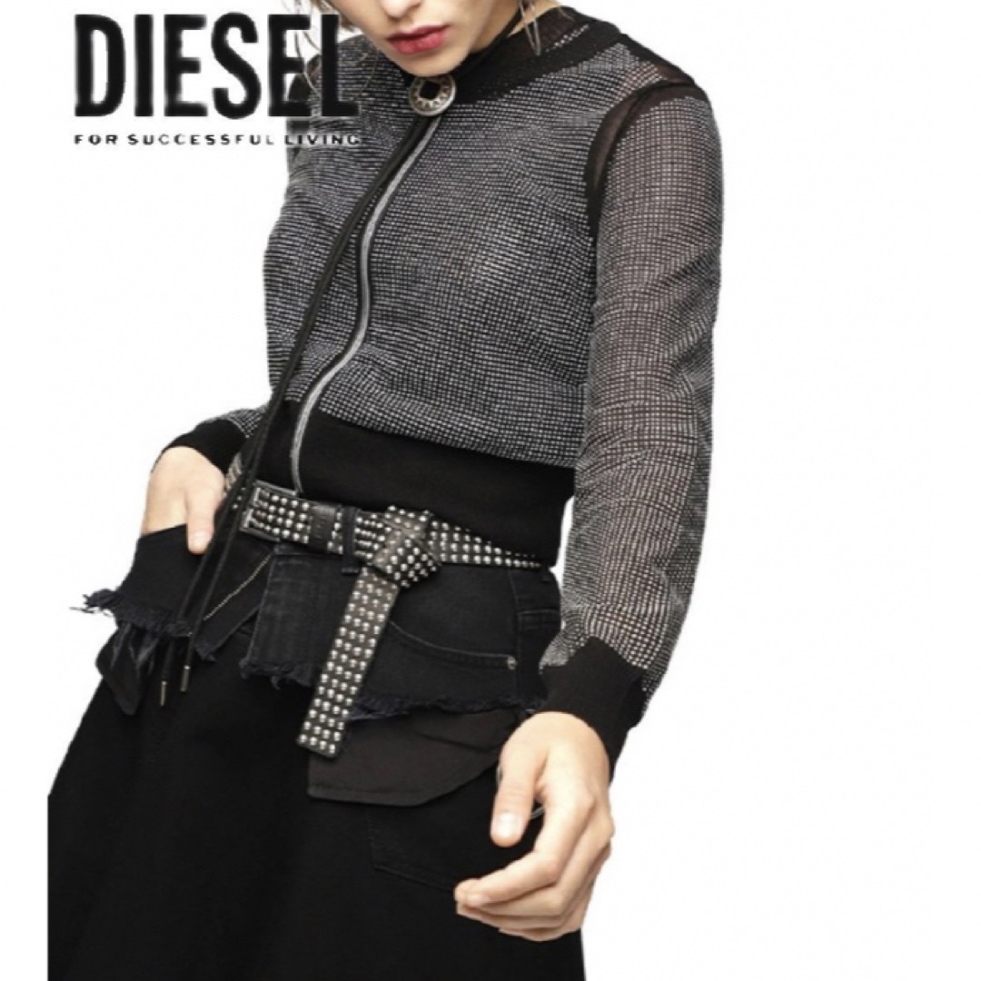 DIESEL - 新品タグ付き DIESEL カーディガン 薄手 透け感 シースルー