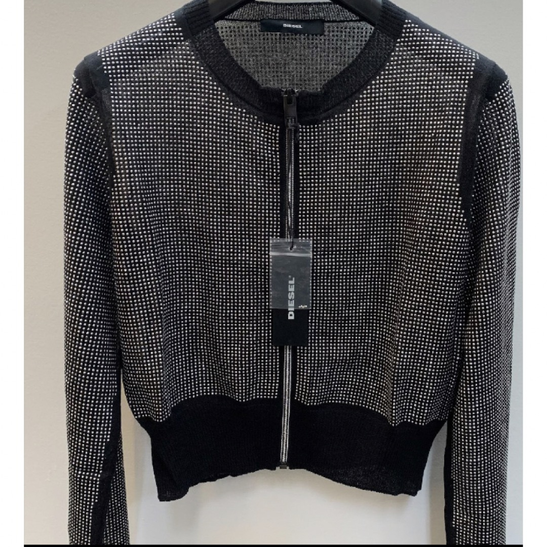 ☆新品☆ ディーゼル DIESEL ニットカーディガン 薄手 透け感