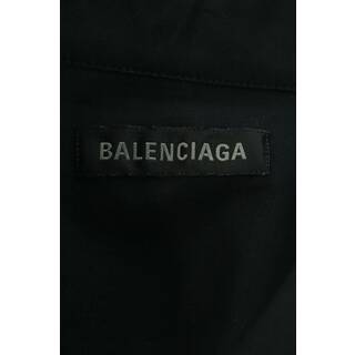 BALENCIAGA バレンシアガ 23AW S/S Large Fit Shirt バックBBプリントオーバーサイズ半袖シャツ 751921 TNM60 ブラック