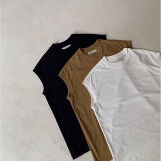 アギュー(ARGUE)のESSENTIAL PREMIUM COTTON TANK TOP/WHITE(タンクトップ)