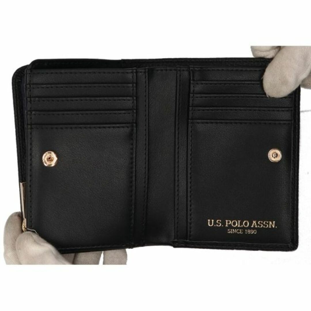 Polo Club(ポロクラブ)のユーエス ポロ アッスン U.S. POLO ASSN. 二つ折財布 US2589 BLACK レディースのファッション小物(財布)の商品写真