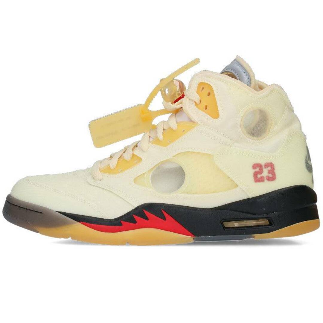 ナイキ オフホワイト  AIR JORDAN 5 SAIL DH8565-100 エアジョーダン5セイルスニーカー  レディース 27.5cm