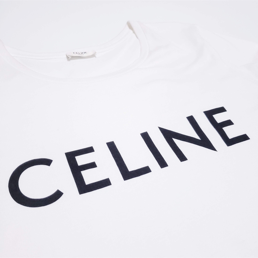 celine(セリーヌ)のCELINE セリーヌ ロゴプリントTシャツ 半袖 ホワイト 2X314916G レディースのトップス(Tシャツ(半袖/袖なし))の商品写真