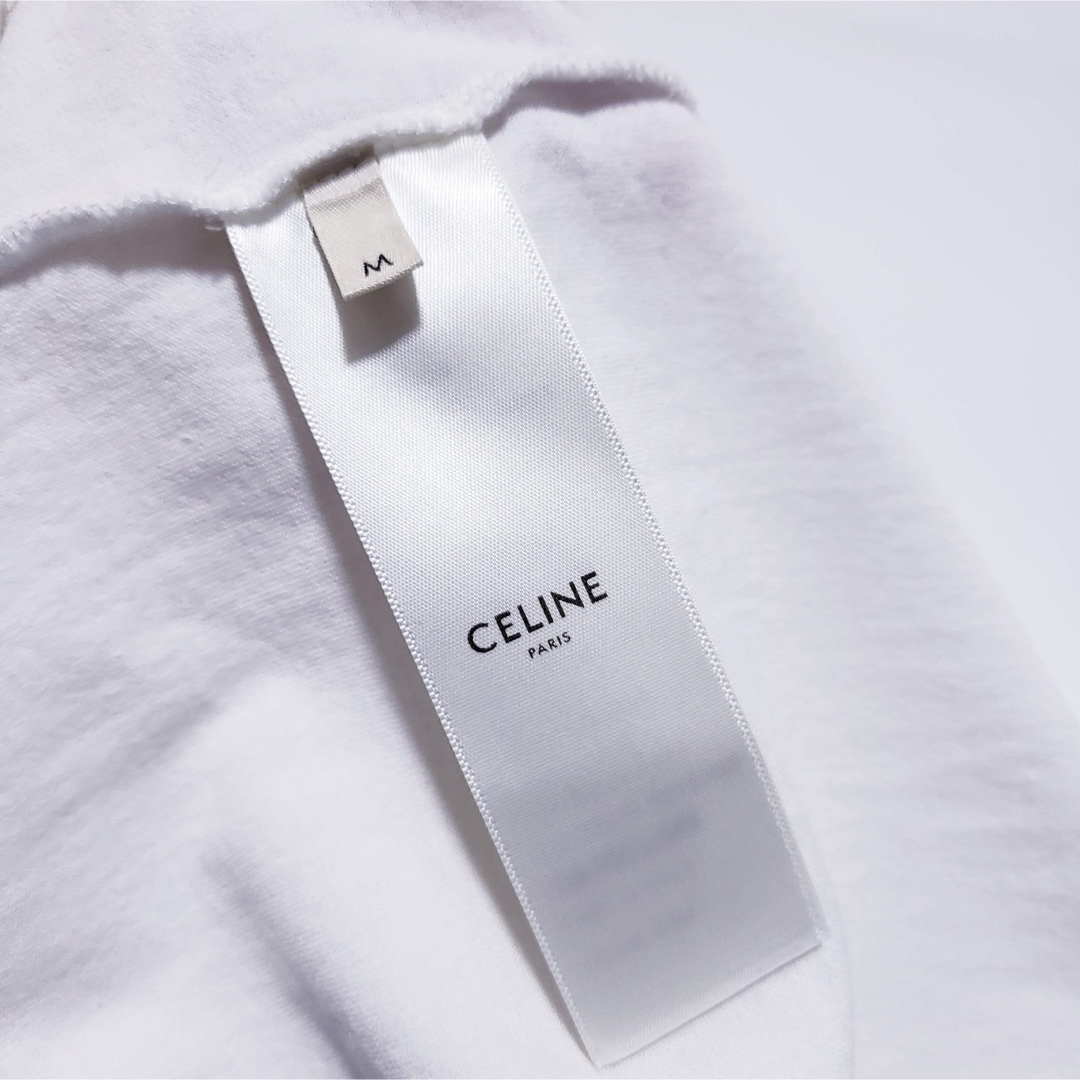 CELINE セリーヌ ロゴプリントTシャツ 半袖 ホワイト 2X314916G